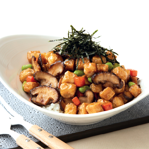 OTTN80072 ข้าวหน้าเต้าหู้เทอริยากิ (มังสวิรัติ)